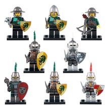 8pcs/set Dragon Frightening Warrior Medieval Knights Gladiatus Minifigures - £13.32 GBP