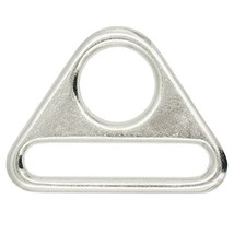 Bluemoona 300 Pcs - 1.5&quot; 38mm Metal Adjuster Triangle Ring with Bar Swivel Clip  - £79.13 GBP