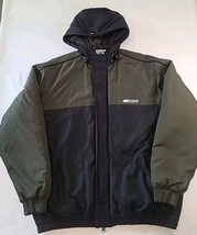 Reebok Vintage Puffer Coat Mens Size Small Hooded Quilted Excellent Condition  - £29.51 GBP