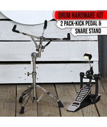 2-Pack Kick Bass Drum Pedal &amp; Snare Drum Stand Set by GRIFFIN | Deluxe D... - €54,56 EUR