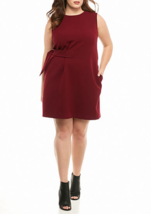New Rachel Roy Red Shift Career Belted Dress Size 14 W Women $139 - £58.59 GBP
