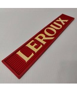 Leroux Liqueurs Bar Rail Spill Mat 18.5&quot; x 3.5&quot; Red Yellow Mat - $23.76