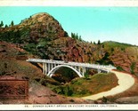 Vtg Cartolina Doner Summit Ponte Su Vittoria Highway California Unp Edwa... - £11.49 GBP