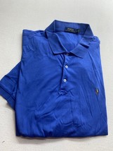 Polo Ralph Lauren Shirt Men 2XLT Blue Short Sleeves Multicolor Pony - £18.24 GBP