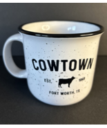 Fort Worth Texas Cowtown Western Cattle Cowboy&#39;s 12 Oz Ceramic Mug White... - £7.46 GBP