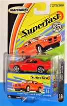 Matchbox 2004 SuperFast Series #18 1970 Pontiac GTO Judge Red 1/10,000 - £11.03 GBP