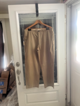 Armani Collezioni Straight Leg Chino Khaki Pants Size 38 Brown 32 Inseam - $276.10 MXN