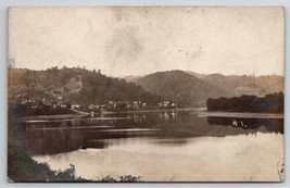 Clarington OH RPPC River View Homes And Mountains c1910 Real Photo Postc... - $19.95