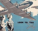 Look to the Sky Picture Book of Aviation 1953 Educational - $24.80