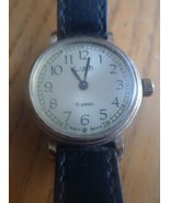 Vintage Belarus USSR Soviet Mechanical Wrist Watch LUCH 15 Jewels w. Bla... - £21.79 GBP