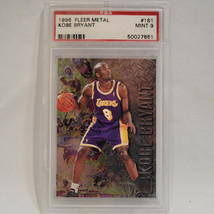 1996 Fleer Metal #181 Kobe Bryant Rc Rookie Lakers Psa 9 Mint - £340.85 GBP