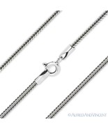 Dragon Bone Link 1.7mm Wheat Chain Necklace Oxidized .925 Italy Sterling... - $895.41 MXN+