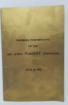 Premiere Performance Playbill Sir John Falstaff 1969 Nobody Loves an Albatross - £9.07 GBP