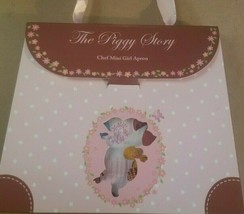 The Piggy Story Pretty Princess Chef Mini Kids APRON With Carry Case 100% Cotton - £11.20 GBP
