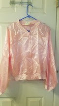 New Adult 50&#39;s Grease Satin Pink Ladies Jacket  Size Large-
show origina... - $25.99