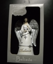St Nicholas Square Christmas Ornament 2014 Believe Angel Ornament Original Box - $9.99