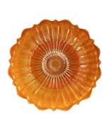 Fenton Stippled Rays with Scale Band Marigold Carnival Glass Plate Antiq... - £38.87 GBP