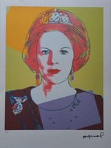 Andy Warhol Signed - Queen Beatrix of the Netherlands - Certificate Leo Castelli - £47.27 GBP