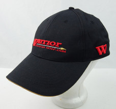 Warrior Custom Golf  Black Baseball Hat One Size Adjustable Cotton Pre-Owned - £5.70 GBP