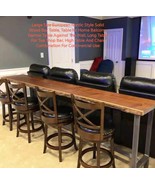 Large Size 3 Meters Long European Nordic Style Solid Wood Bar Table &amp; 6 ... - €2.849,20 EUR