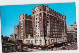 Postcard IN Indiana Gary Hotel Gary 1950s Old Cars Chrome Unused - £3.87 GBP