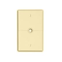 6 pack Leviton N751-I Sectional Wallplate, Phone/Cable Split Plate, Nylon, Ivory - $12.97