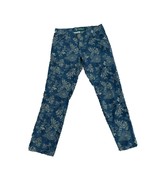 Lauren Ralph Lauren Womens Jeans Size 8 Blue Floral Pants Stretch Ankle ... - $28.71