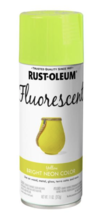 Rust-Oleum Fluorescent Yellow Spray Paint, 11 Oz. - £8.56 GBP