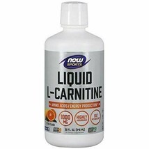 NEW Now Sports L-Carnitine Liquid 1000 mg Citrus Keto Friendly Vegan 32-... - £27.52 GBP