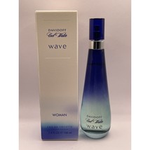 Wave By Davidoff Cool Water 3.4oz Eau De Toilette For Women ~ New In Box - £31.45 GBP