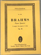 Edition Eulenburg No. 244 BRAHMS Piano Quartet A major Miniature Scores - £10.35 GBP