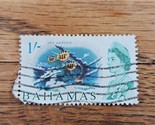 Bahamas Stamp QEII 1s Used Wave Cancel 213 - $0.94