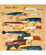 1949 Striped Bass Fishing Lures Advertisement Sporting Bait Vintage DWU16A - $368.94 MXN