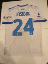 Lorenzo Insigne Napoli Maradona Fingerprint Match White Soccer Jersey 2021-2022 - £67.22 GBP