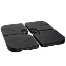 4Pcs Square Patio Umbrella Base Stand Cantilever Offset Weighted Yard Ou... - £71.88 GBP