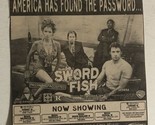 Sword Fish Movie Print Ad John Travolta Hugh Jackman Halle Barry TPA5 - £4.74 GBP