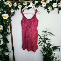 GAP MATERNITY Women&#39;s Pink Paisley V neck DRESS Size Small Sleeveless Su... - $544.45 MXN
