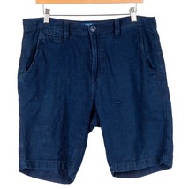 Arizona Jeans Co Mens Casual Shorts 33 Blue Cotton Comfort 9&quot; Inseam - $13.72