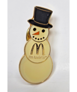 Mcdonalds Snowman Christmas 2005 Holiday Group II Lapel Pin Collectible - $109.88 MXN