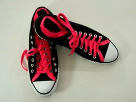 Converse All Star Layer Up Unisex Black Pink Low Top Canvas Sneakers M9 W11 EUC - £33.95 GBP