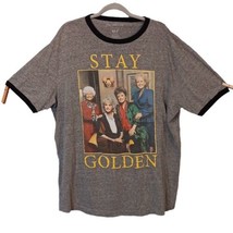 The Golden Girls Stay Golden ABC Studios Color Graphic Gray Sz XLT T-Shirt VTG - £17.15 GBP