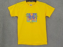 Youth Yellow T-SHIRT Sz M (10-12) Bright Sun Palm Trees Sailboats Wis Dells Nwot - £7.80 GBP