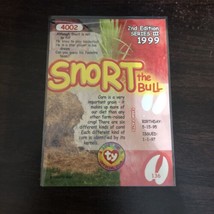 TY Beanie Babies BBOC Card Series 3 Common Snort the Bull # 4002 - $2.00