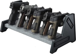 Mind And Action Pistol Rack, Deluxe Handgun Rack Stand,Pistol, 6 Gun Hol... - $55.99