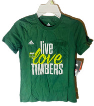 Adidas Ragazzi Portland Timbers Live Love Manica Corta T-Shirt Ponderosa... - £11.67 GBP