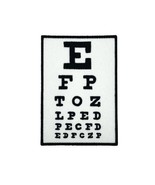 Eye Exam Chart Embroidered Iron-on Patch - $6.92