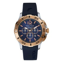 Men&#39;s Watch Nautica NAI19506G (Ø 44 mm) (S0330745) - £112.43 GBP