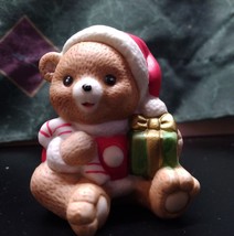 Vtg 1980s HOMCO Country Christmas Teddy Bear - £6.85 GBP