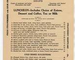 Tad&#39;s Restaurant Luncheon Menu May 17, 1937 Coronation Cocktail  - $21.78