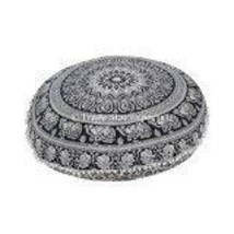 Traditional Jaipur Floral Mandala Floor Cushion, Large Decorative Throw Pillowca - $22.76